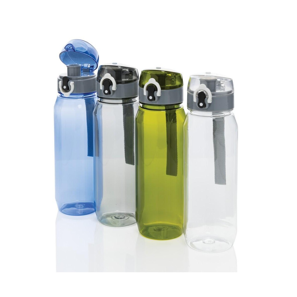 Butelki z logo – butelka sportowa 800 ml yide, rpet P437.020__G_301 Butelka sportowa 800 ml Yide, RPET P437.020__G_301