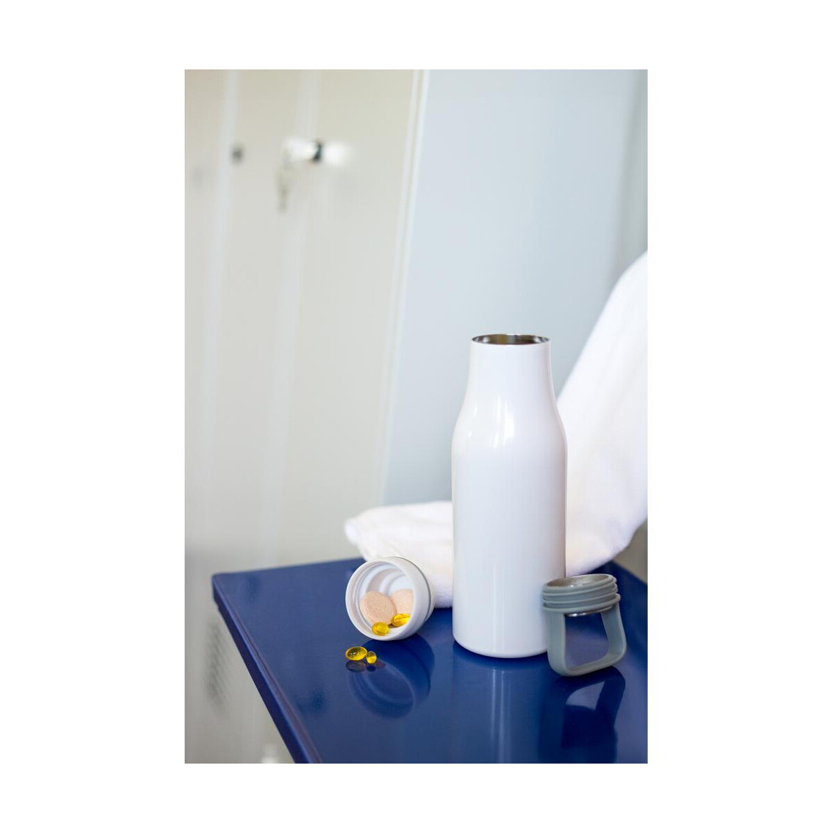 Butelki z logo – butelka termiczna 500 ml air gifts, pojemnik w zakrętce | jessica V0850_A Butelka termiczna 500 ml Air Gifts, pojemnik w zakrętce | Jessica V0850_A