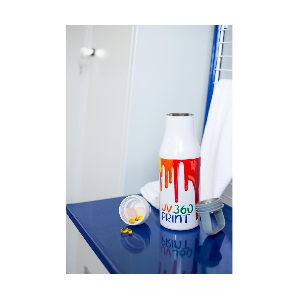 Butelki z logo – butelka termiczna 500 ml air gifts, pojemnik w zakrętce | jessica V0850_C Butelka termiczna 500 ml Air Gifts, pojemnik w zakrętce | Jessica V0850_C