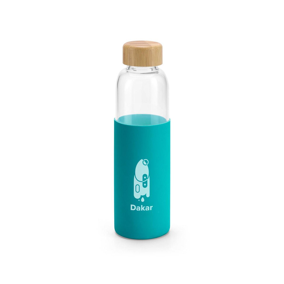Butelki z logo – dakar. bamboo and borosilicate glass bottle 600 ml 94699_124-logo DAKAR. Bamboo and borosilicate glass bottle 600 mL 94699_124-logo