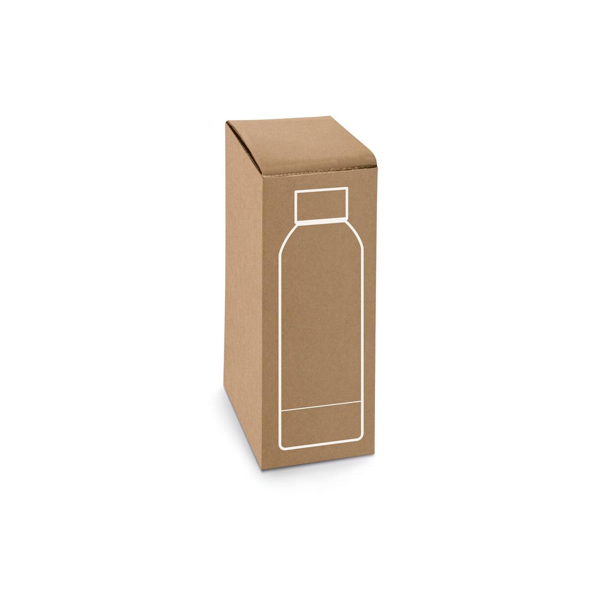 Butelki z logo – odin mettalic. butelka z 90% stali nierdzewnej pochodzącej z recyklingu 550 ml 94288_box ODIN METTALIC. Butelka z 90% stali nierdzewnej pochodzącej z recyklingu 550 mL 94288_box