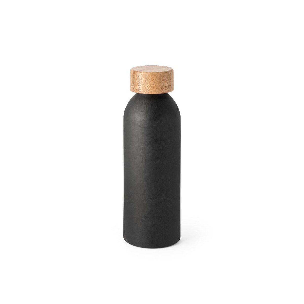 Butelki z logo – queta. aluminiowa butelka z bambusową pokrywką 550 ml 94250_103 QUETA. Aluminiowa butelka z bambusową pokrywką 550 ml 94250_103