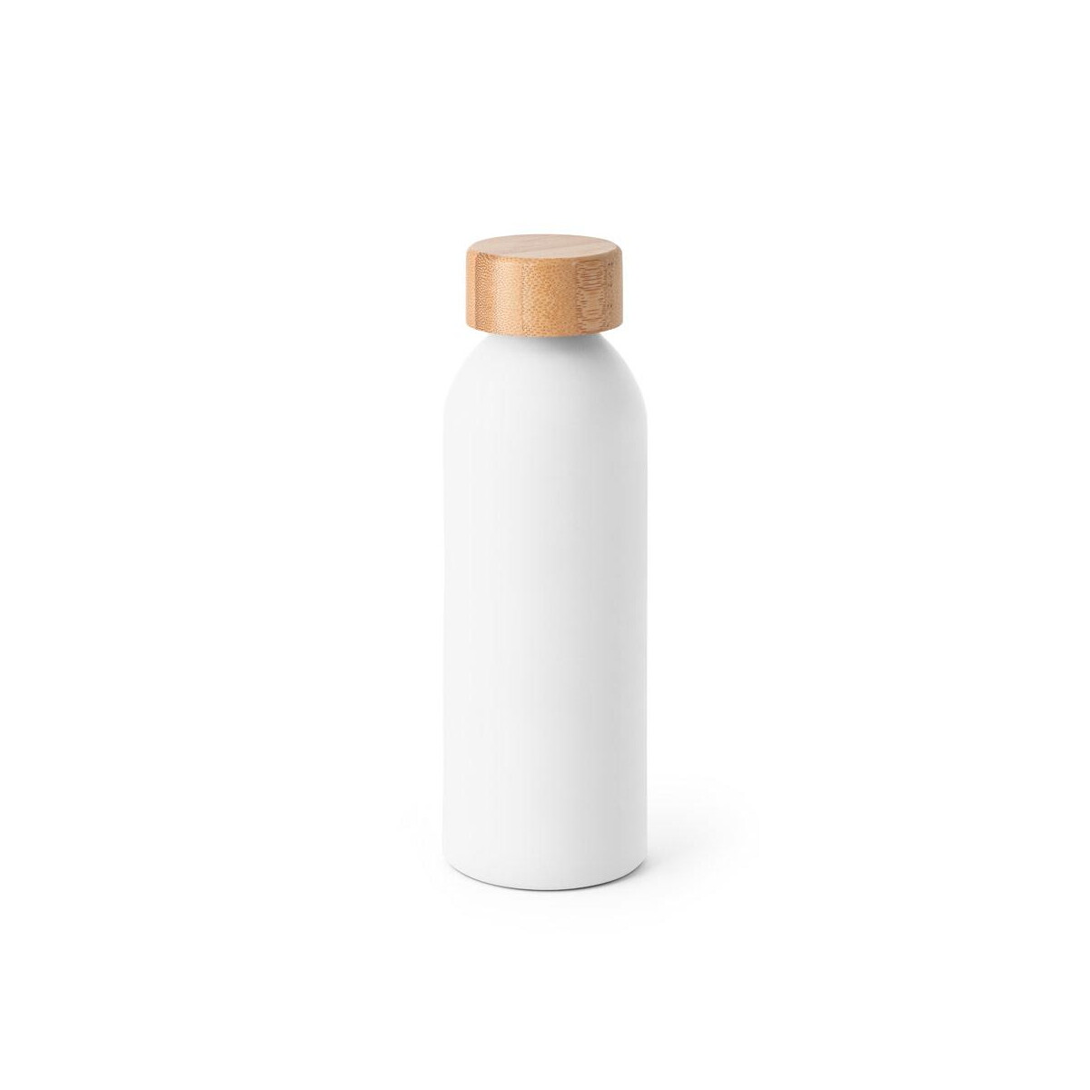Butelki z logo – queta. aluminiowa butelka z bambusową pokrywką 550 ml 94250_106 QUETA. Aluminiowa butelka z bambusową pokrywką 550 ml 94250_106