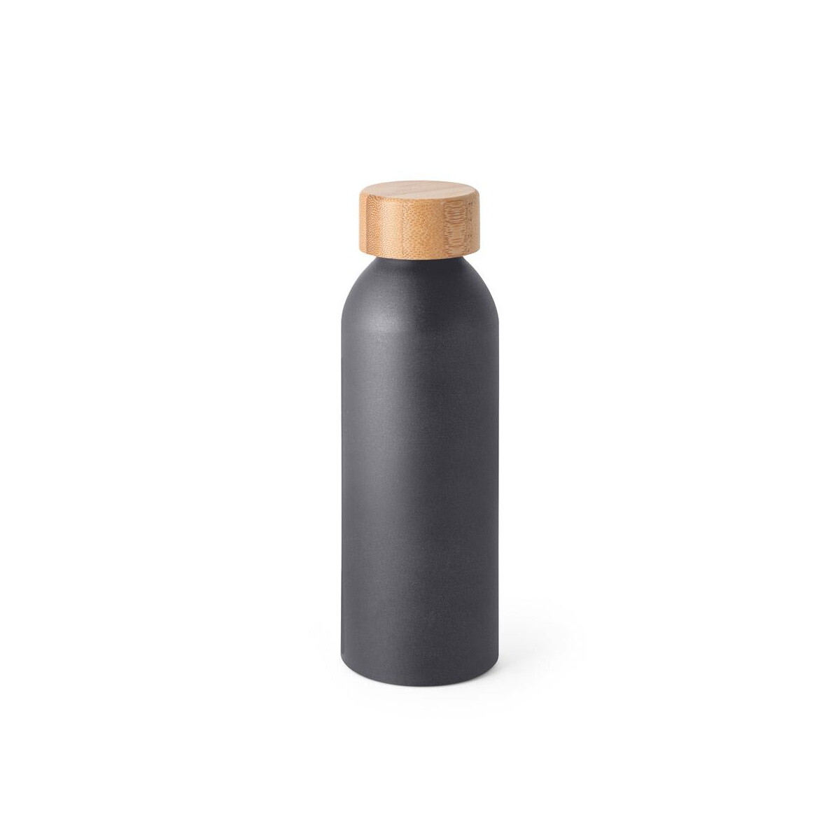 Butelki z logo – queta. aluminiowa butelka z bambusową pokrywką 550 ml 94250_133 QUETA. Aluminiowa butelka z bambusową pokrywką 550 ml 94250_133