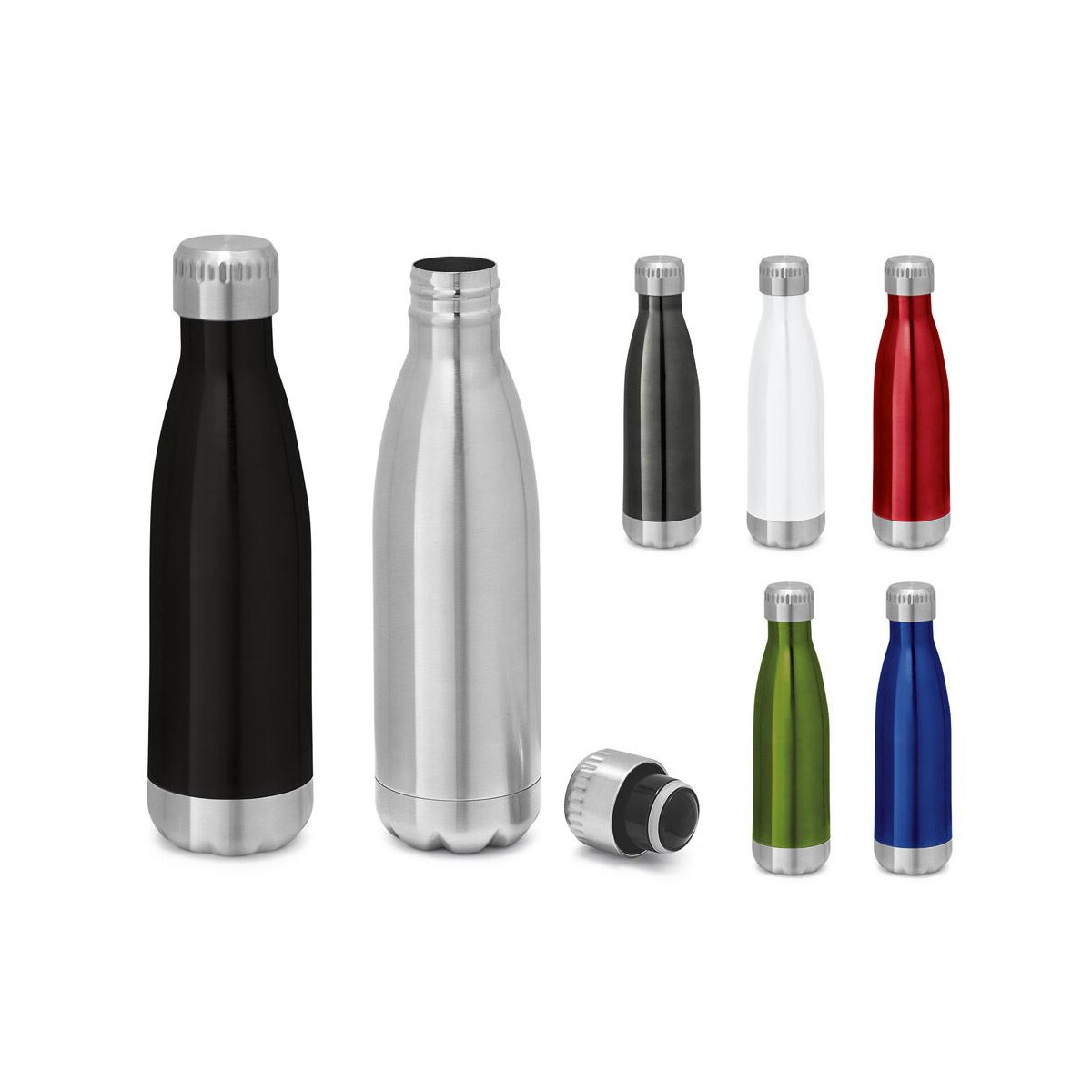 Butelki z logo – show. butelka ze stali nierdzewnej o pojemności 510 ml 94550_set SHOW. Butelka ze stali nierdzewnej o pojemności 510 ml 94550_set