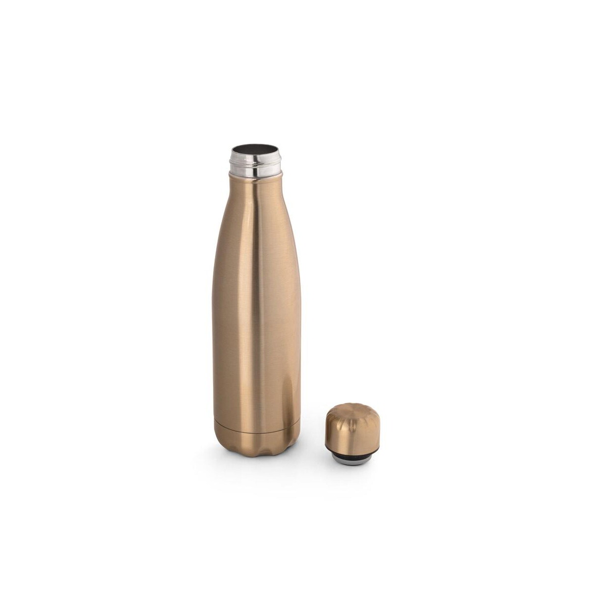 Butelki z logo – show metallic. butelka ze stali nierdzewnej z matowym metalicznym wykończeniem 510 ml 94335_137-c SHOW METALLIC. Butelka ze stali nierdzewnej z matowym metalicznym wykończeniem 510 ml 94335_137-c