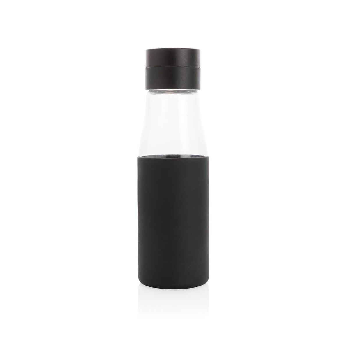 Butelki z logo – szklana butelka 650 ml ukiyo, monitorująca ilość wypitej wody P436.721__B_3 Szklana butelka 650 ml Ukiyo, monitorująca ilość wypitej wody P436.721__B_3
