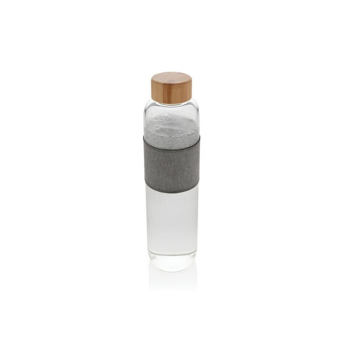 Butelki z logo – szklana butelka 750 ml impact w pokrowcu P436.770__B_1 Szklana butelka 750 ml Impact w pokrowcu P436.770__B_1