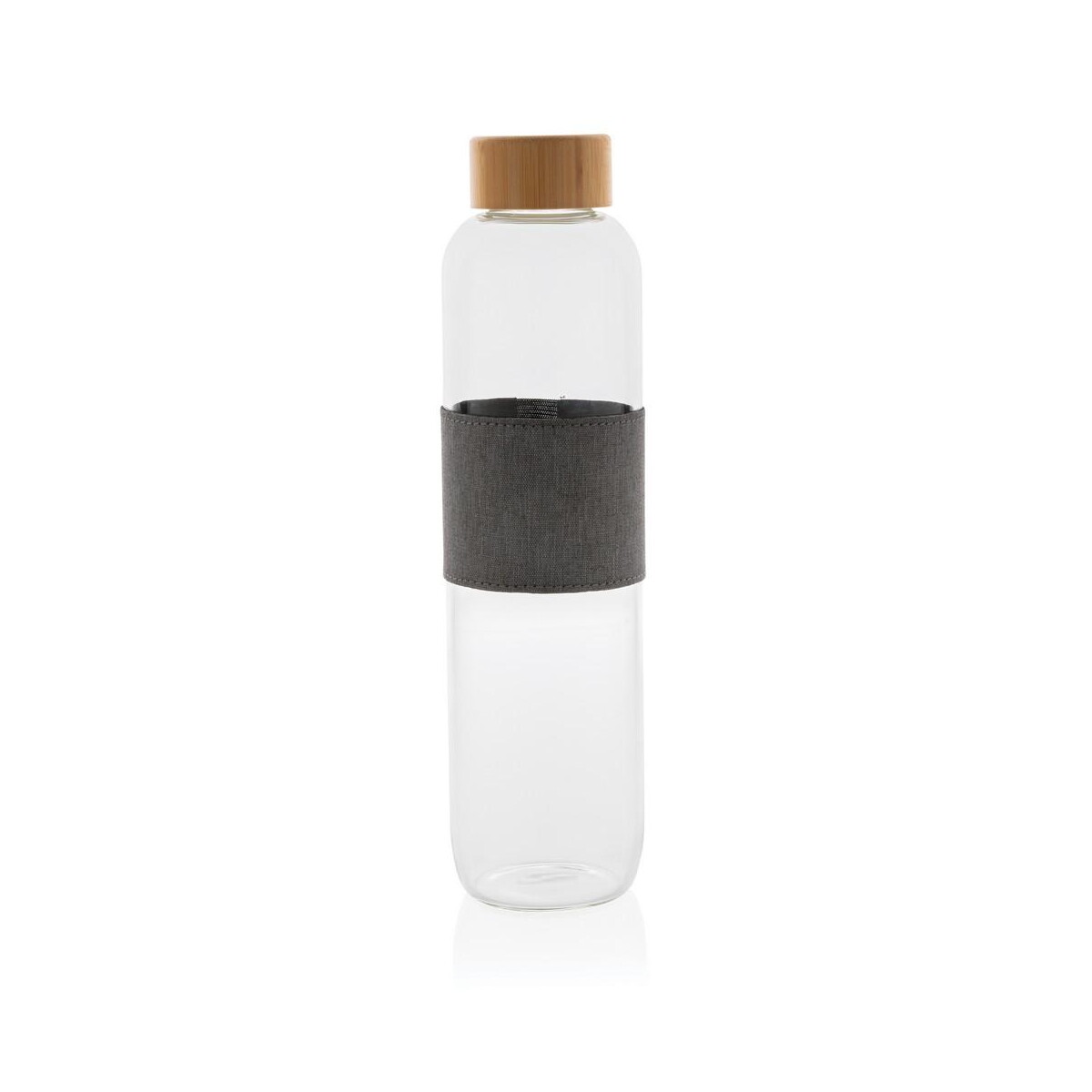 Butelki z logo – szklana butelka 750 ml impact w pokrowcu P436.770__B_2 Szklana butelka 750 ml Impact w pokrowcu P436.770__B_2