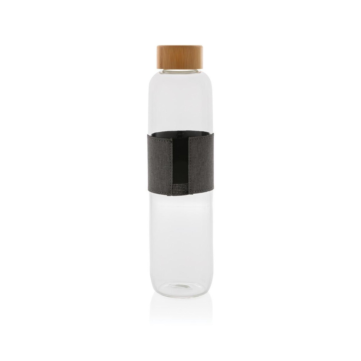 Butelki z logo – szklana butelka 750 ml impact w pokrowcu P436.770__B_3 Szklana butelka 750 ml Impact w pokrowcu P436.770__B_3