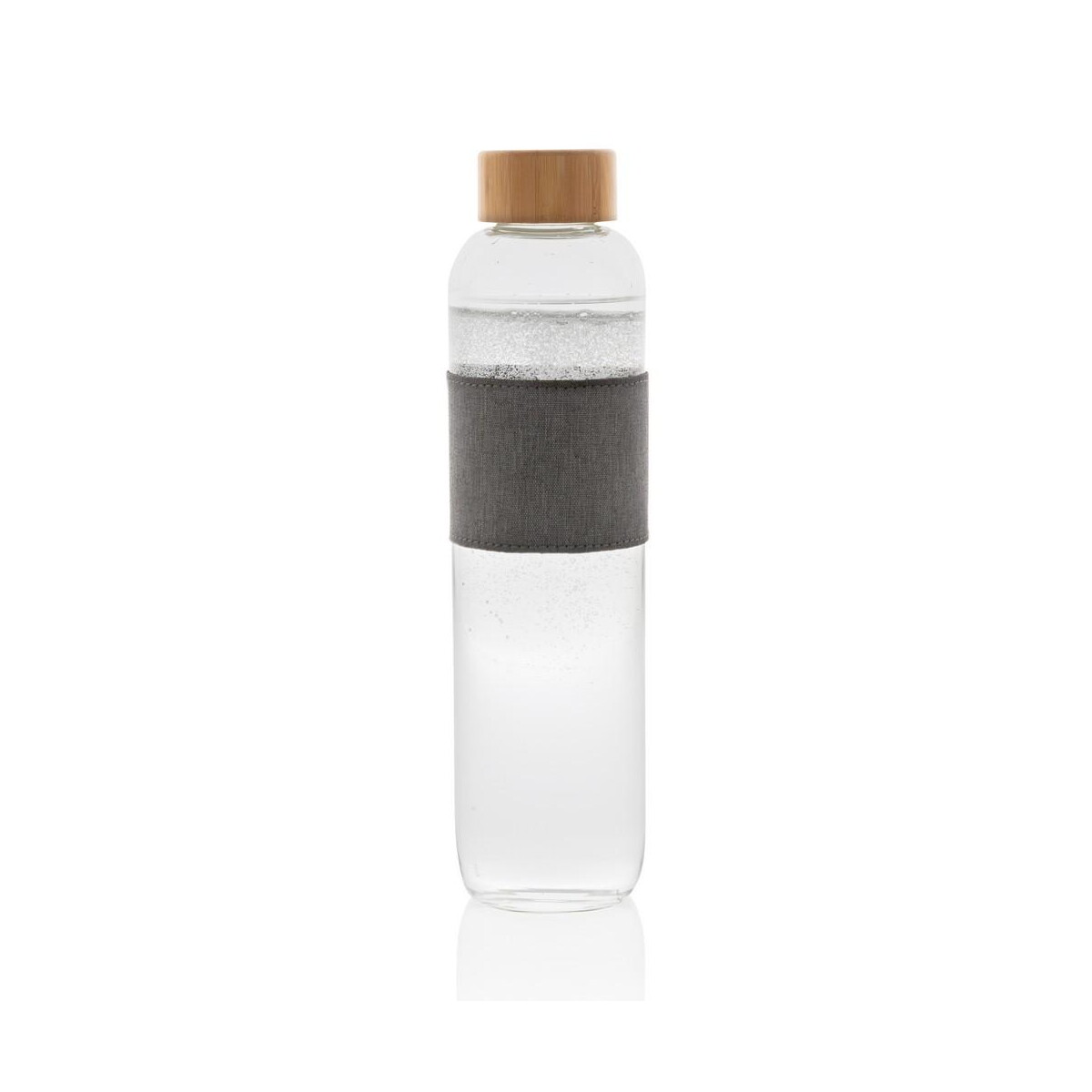 Butelki z logo – szklana butelka 750 ml impact w pokrowcu P436.770__B_5 Szklana butelka 750 ml Impact w pokrowcu P436.770__B_5