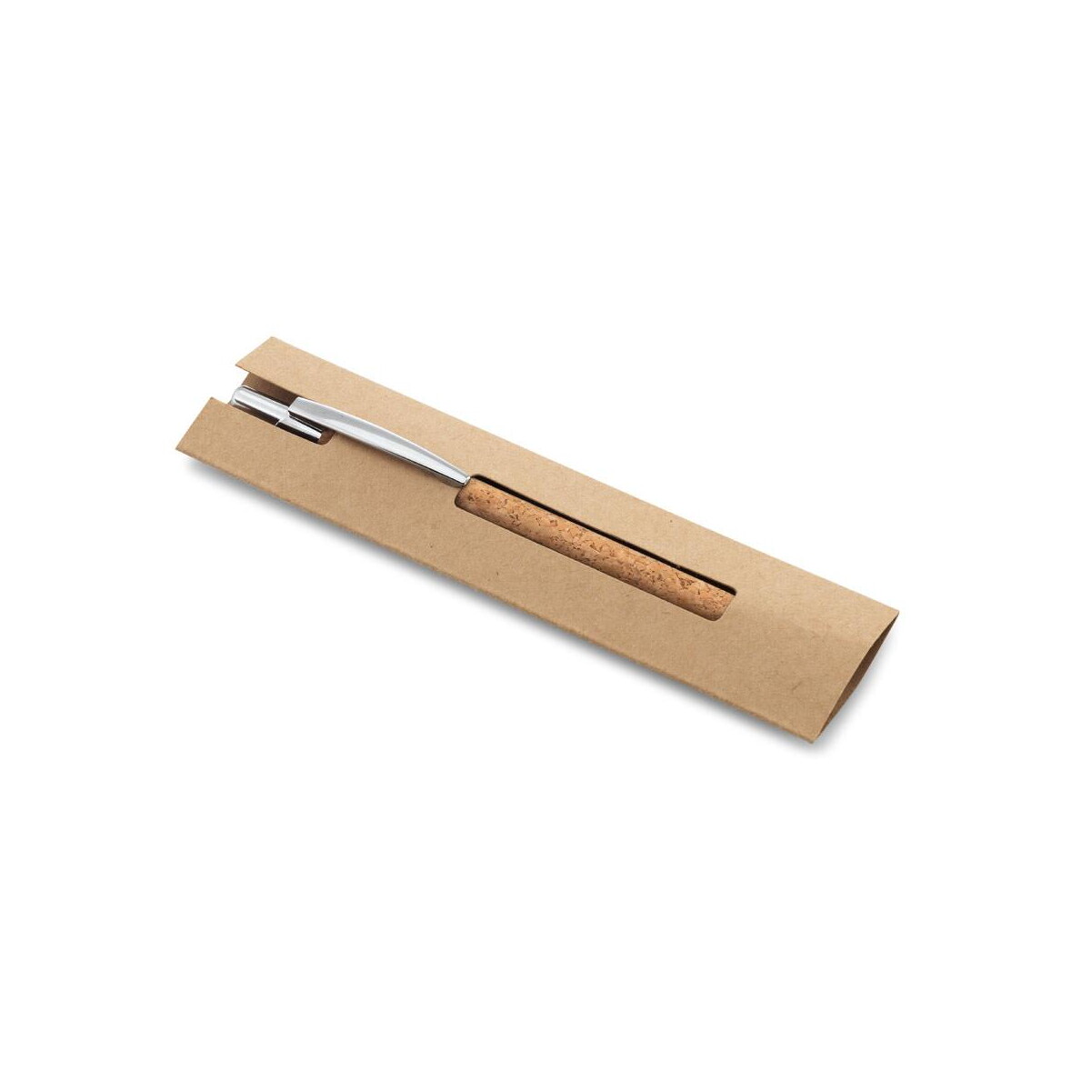 Długopisy ekologiczne z logo – natura. długopis z korka i aluminium z klipsem 91647_160-pouch NATURA. Długopis z korka i aluminium z klipsem 91647_160-pouch