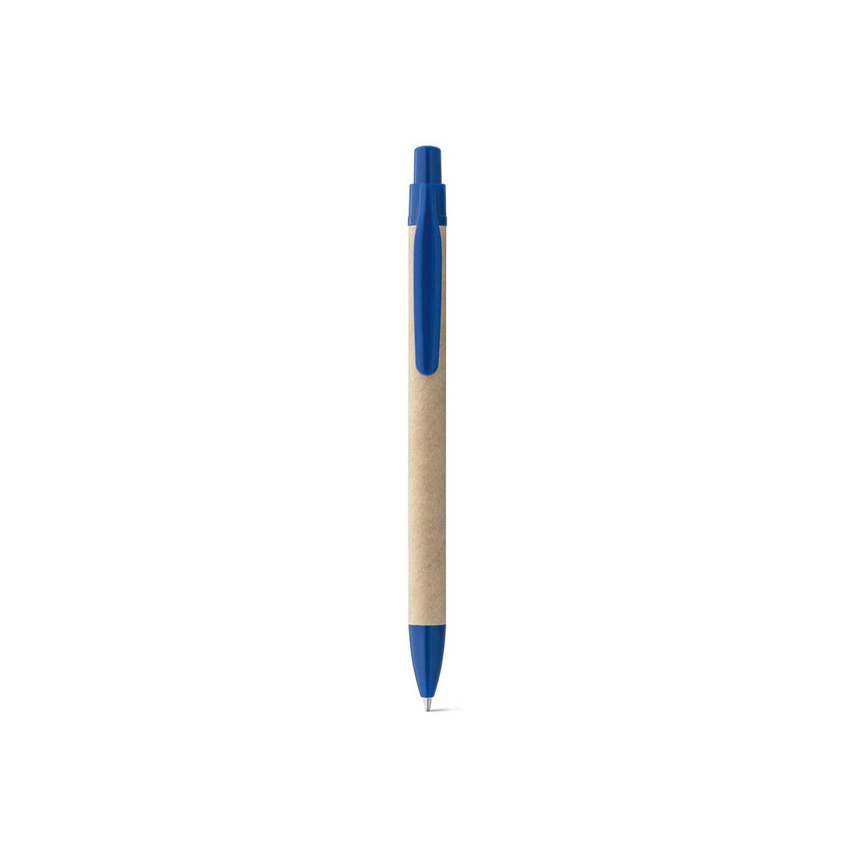 Długopisy ekologiczne z logo – remi. długopis z papieru kraft z klipsem 91628_104-a REMI. Długopis z papieru kraft z klipsem 91628_104-a