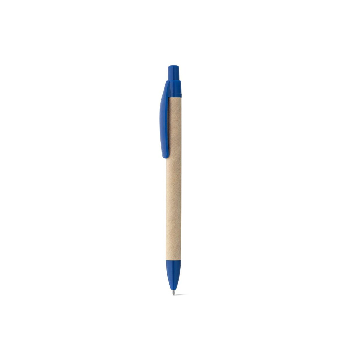 Długopisy ekologiczne z logo – remi. długopis z papieru kraft z klipsem 91628_104-b REMI. Długopis z papieru kraft z klipsem 91628_104-b