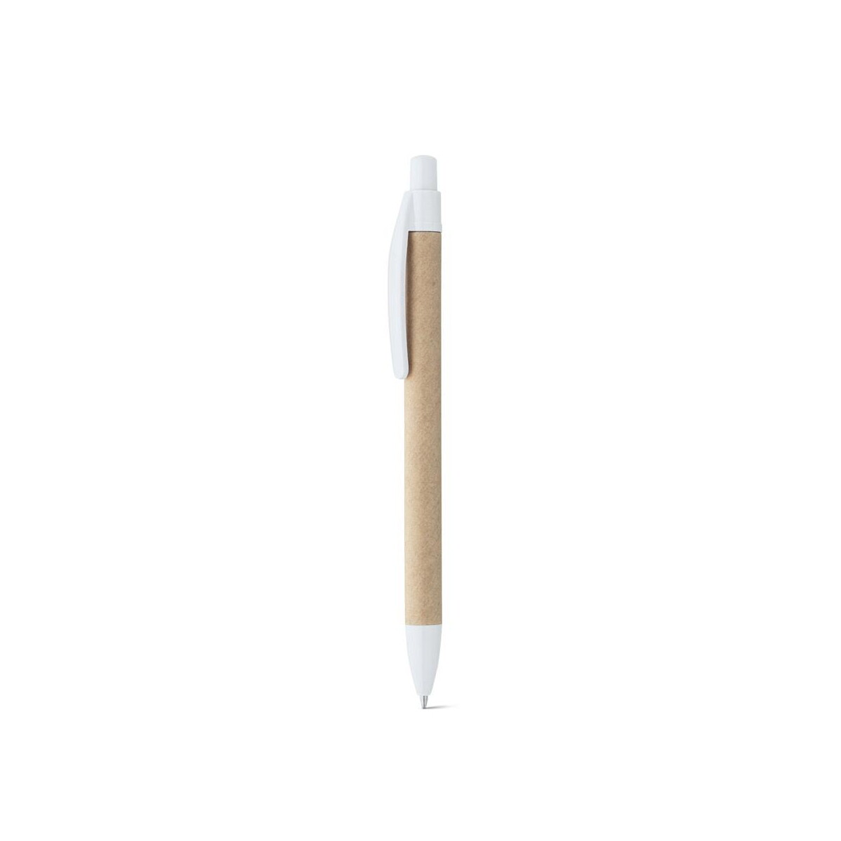 Długopisy ekologiczne z logo – remi. długopis z papieru kraft z klipsem 91628_106-b REMI. Długopis z papieru kraft z klipsem 91628_106-b