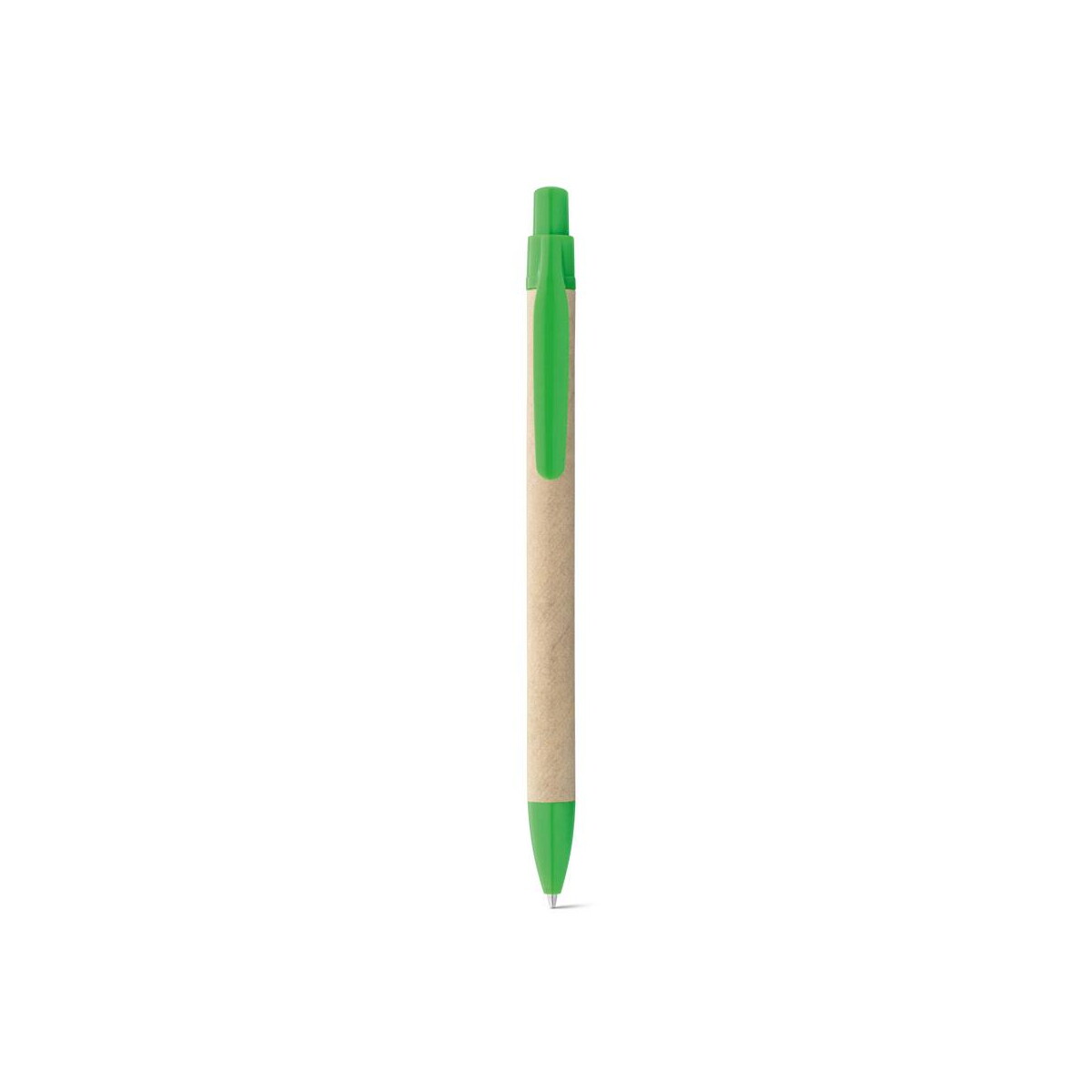 Długopisy ekologiczne z logo – remi. długopis z papieru kraft z klipsem 91628_109-a REMI. Długopis z papieru kraft z klipsem 91628_109-a