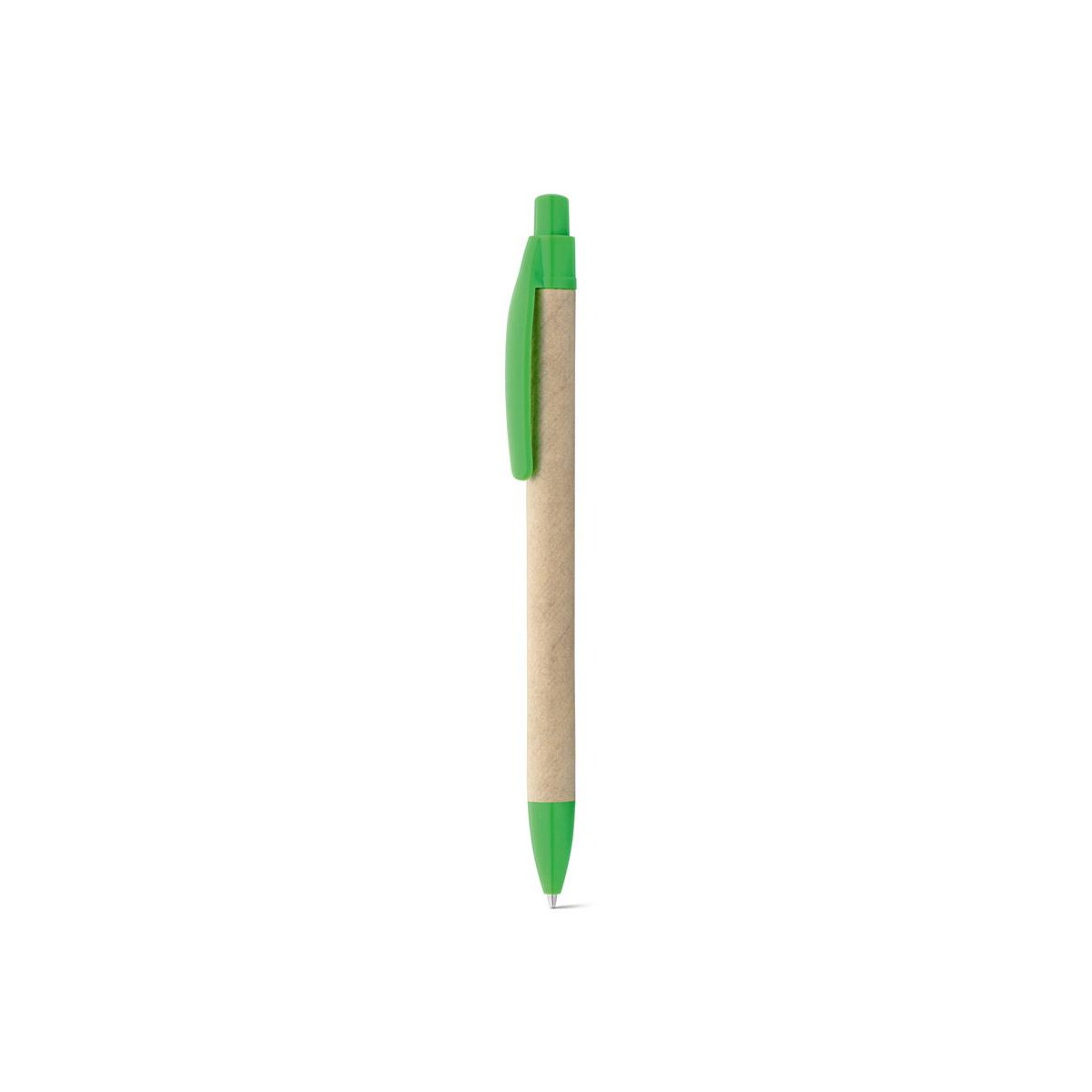 Długopisy ekologiczne z logo – remi. długopis z papieru kraft z klipsem 91628_109-b REMI. Długopis z papieru kraft z klipsem 91628_109-b