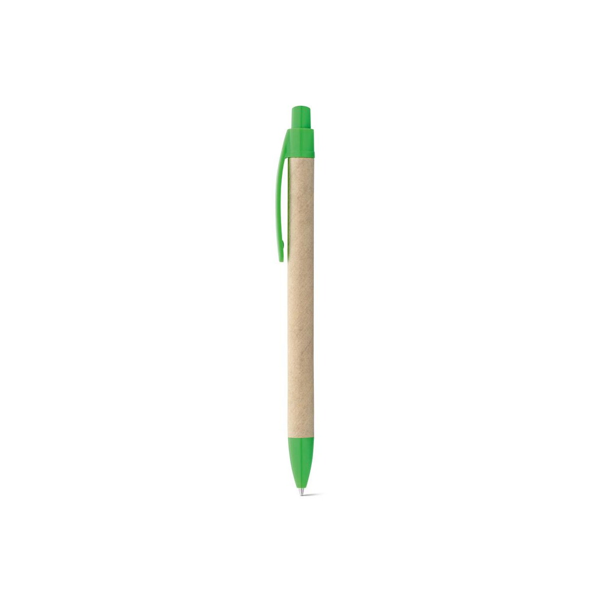 Długopisy ekologiczne z logo – remi. długopis z papieru kraft z klipsem 91628_109 REMI. Długopis z papieru kraft z klipsem 91628_109