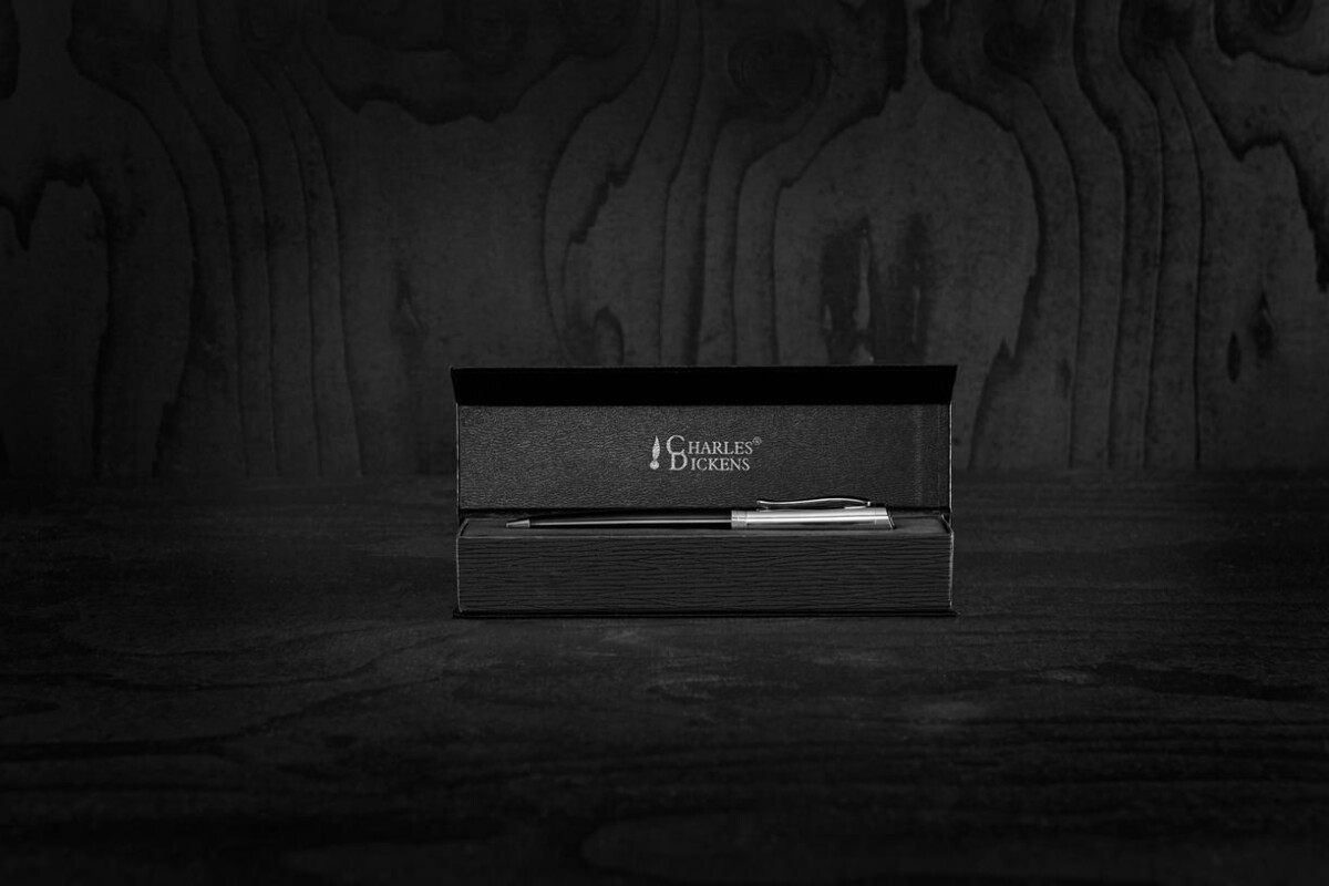 Długopisy metalowe z logo – długopis charles dickens® w pudełku V1350_A Długopis Charles Dickens® w pudełku V1350_A