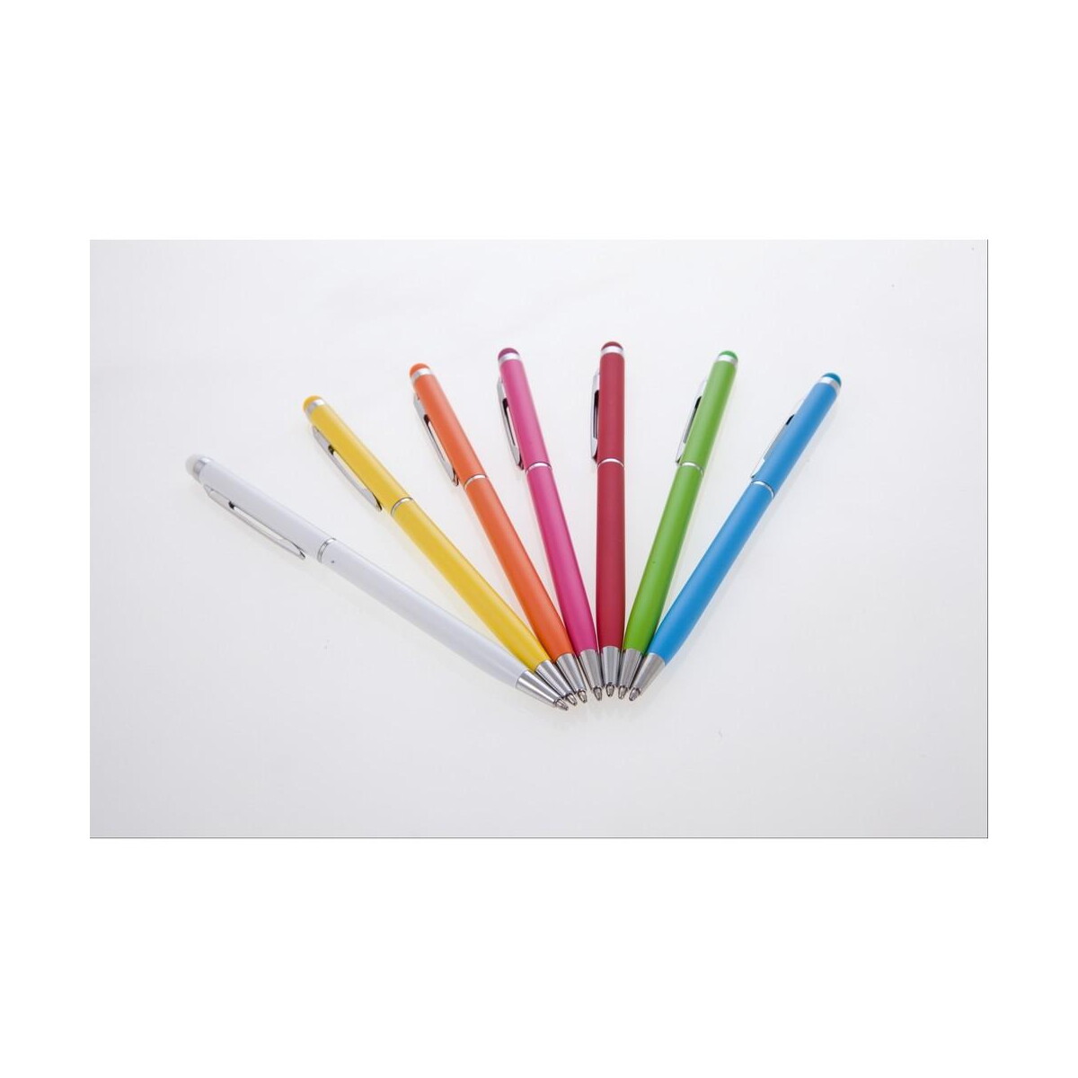 Długopisy metalowe z logo – długopis, touch pen | dennis V1637_1 Długopis, touch pen | Dennis V1637_1