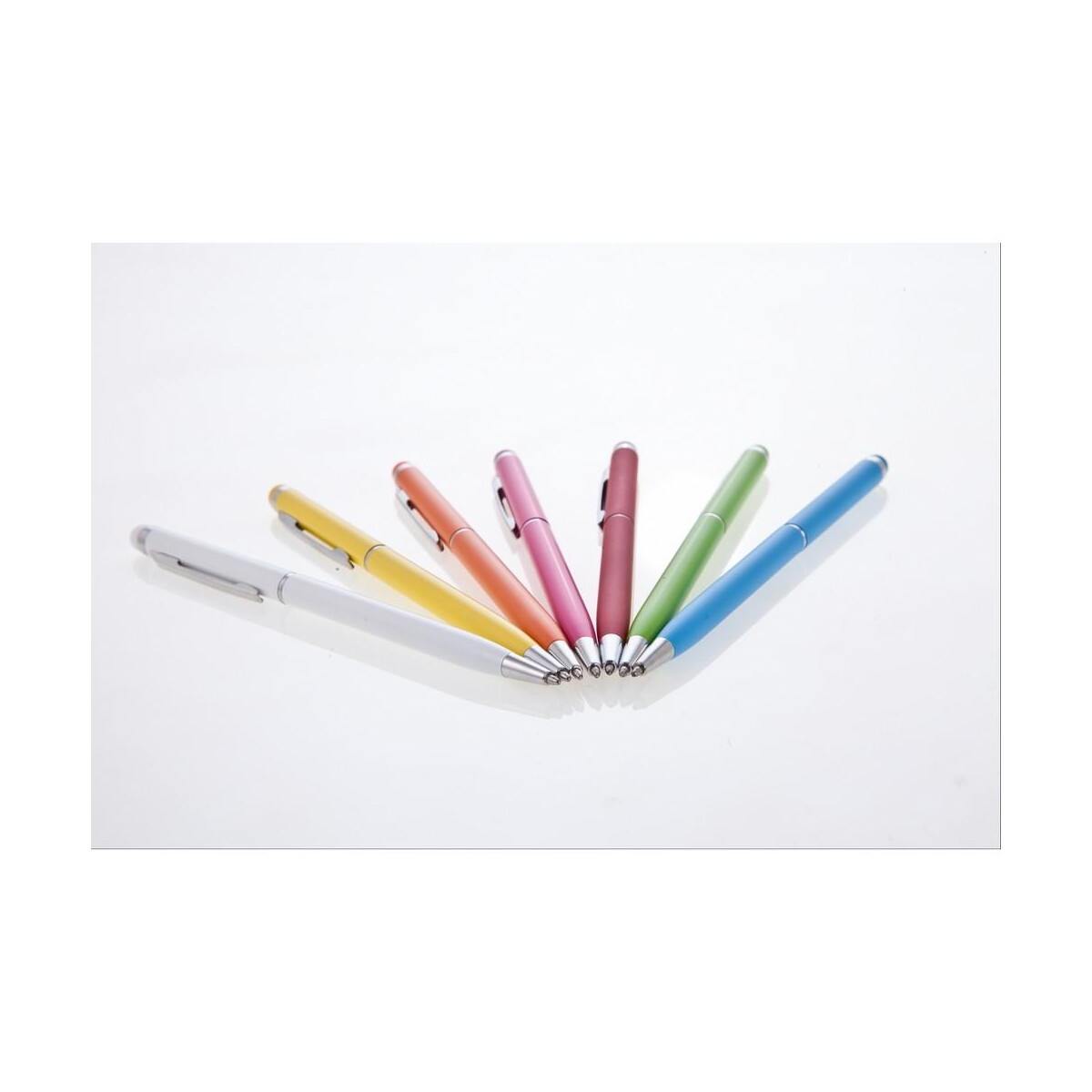 Długopisy metalowe z logo – długopis, touch pen | dennis V1637_2 Długopis, touch pen | Dennis V1637_2
