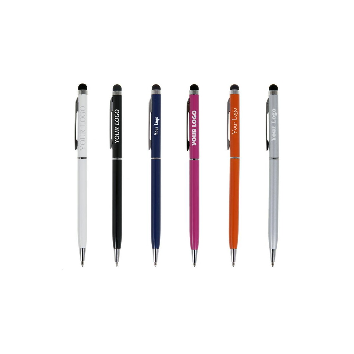 Długopisy metalowe z logo – długopis, touch pen | irin V1537_L Długopis, touch pen | Irin V1537_L