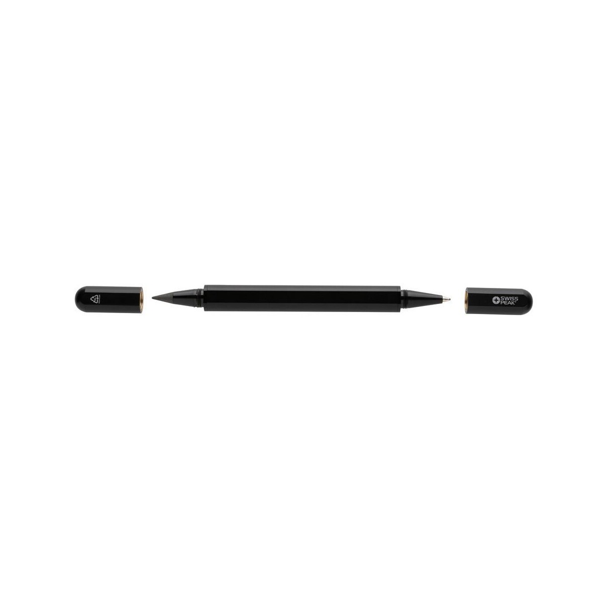 Długopisy plastikowe z logo – długopis 2 w 1 swiss peak storm, aluminium z recyklingu P611.251__B_3 Długopis 2 w 1 Swiss Peak Storm, aluminium z recyklingu P611.251__B_3