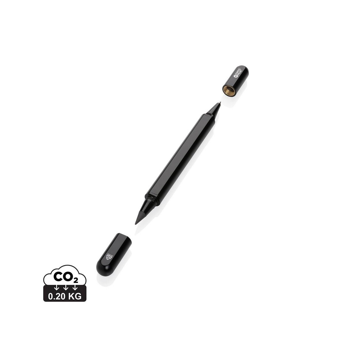 Długopisy plastikowe z logo – długopis 2 w 1 swiss peak storm, aluminium z recyklingu P611.251__S_0 Długopis 2 w 1 Swiss Peak Storm, aluminium z recyklingu P611.251__S_0