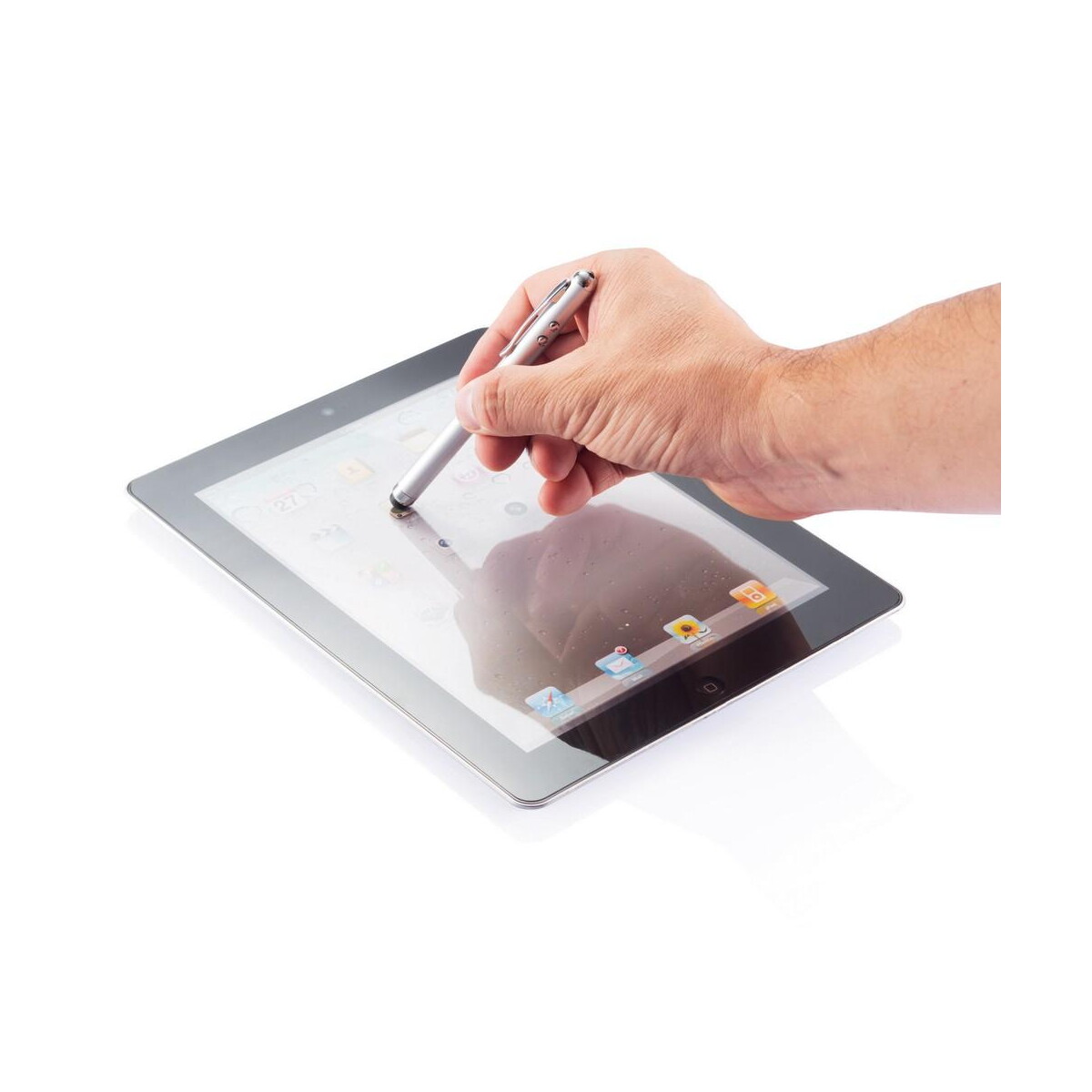Długopisy touch z logo – długopis 4 w 1, touch pen, wskaźnik laserowy, latarka p327.102__b_6 Długopis 4 w 1, touch pen, wskaźnik laserowy, latarka p327.102__b_6