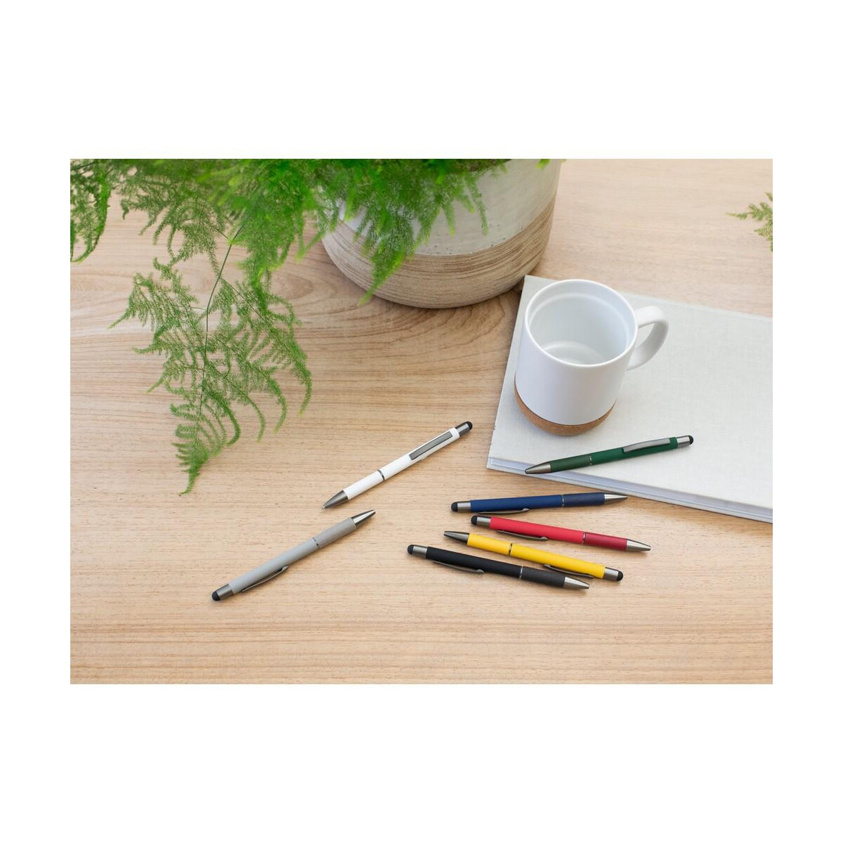 Długopisy touch z logo – długopis, touch pen V1568_A Długopis, touch pen V1568_A