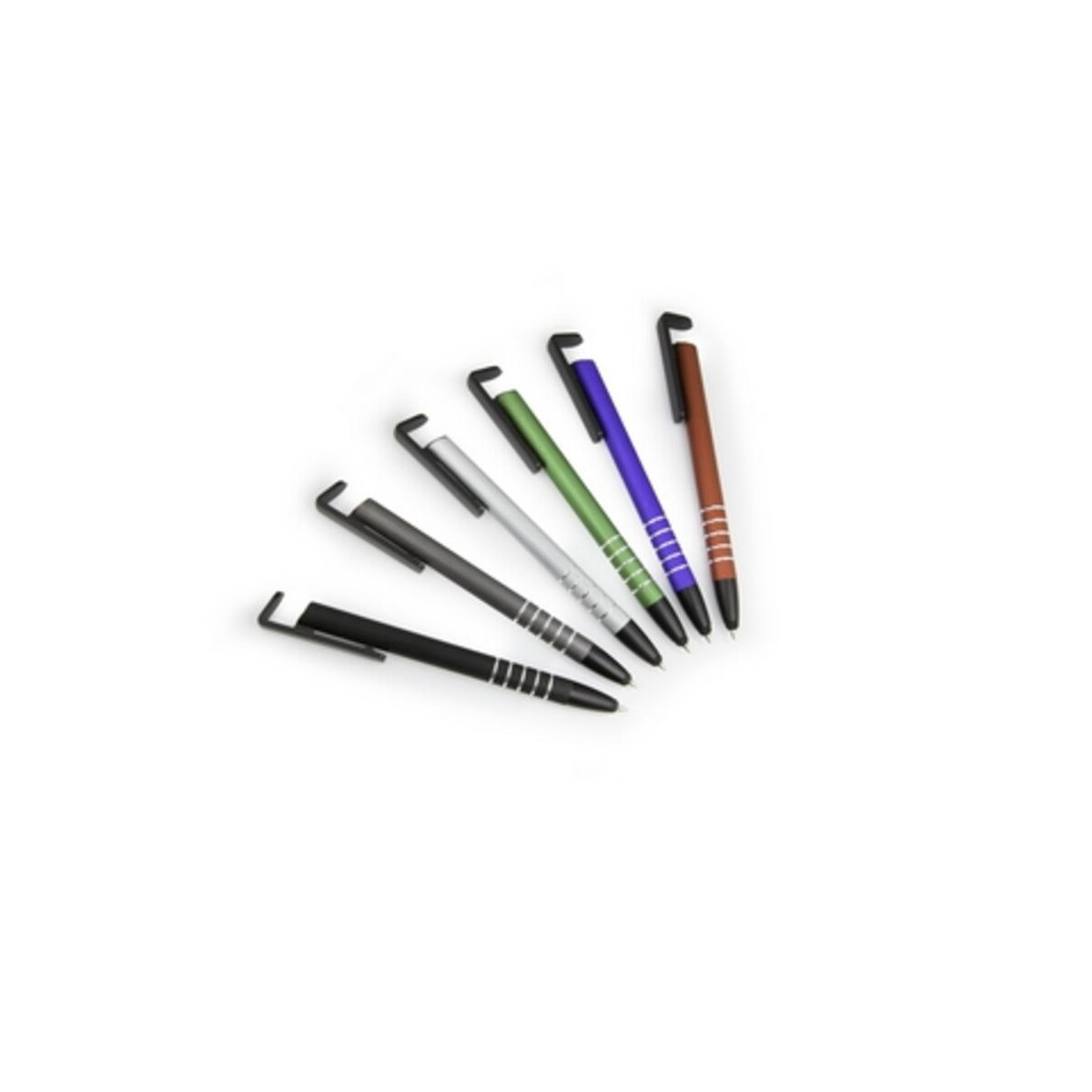 Długopisy touch z logo – długopis, touch pen, stojak na telefon | erran V1816_1 Długopis, touch pen, stojak na telefon | Erran V1816_1