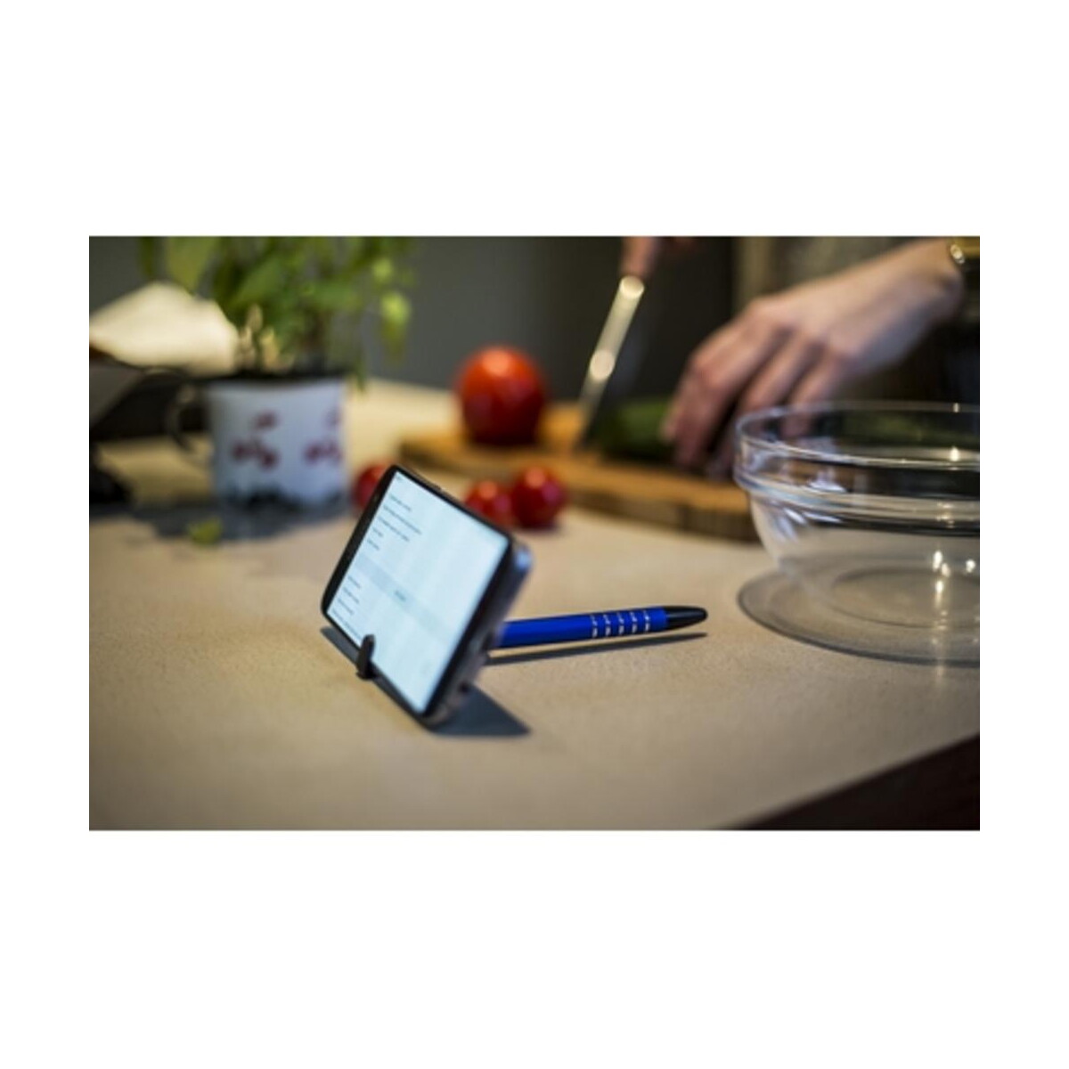 Długopisy touch z logo – długopis, touch pen, stojak na telefon | erran V1816_A Długopis, touch pen, stojak na telefon | Erran V1816_A