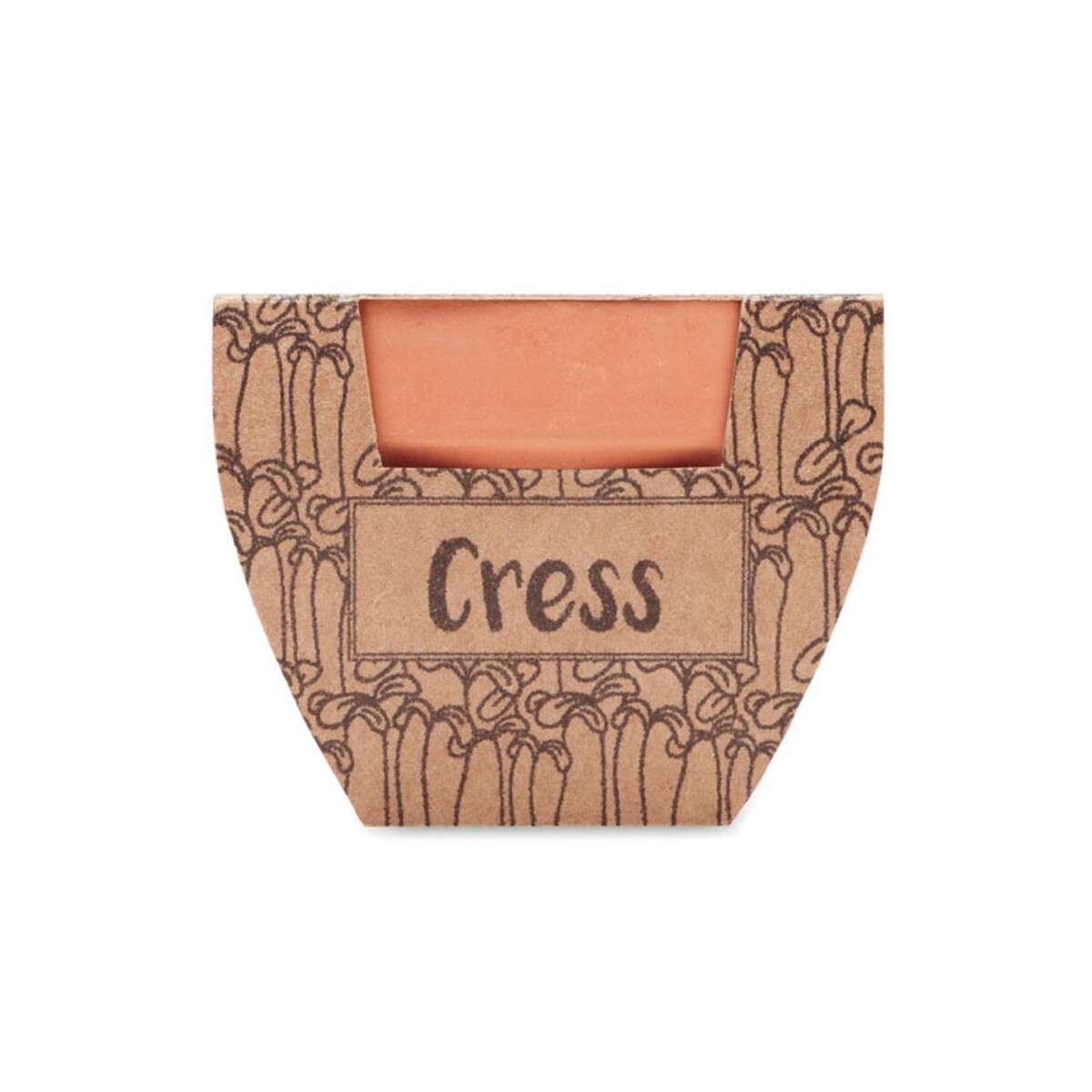 Doniczki z logo – nasiona rzeżuchy w doniczce cress pot mo2219-40-side Nasiona rzeżuchy w doniczce CRESS POT mo2219-40-side
