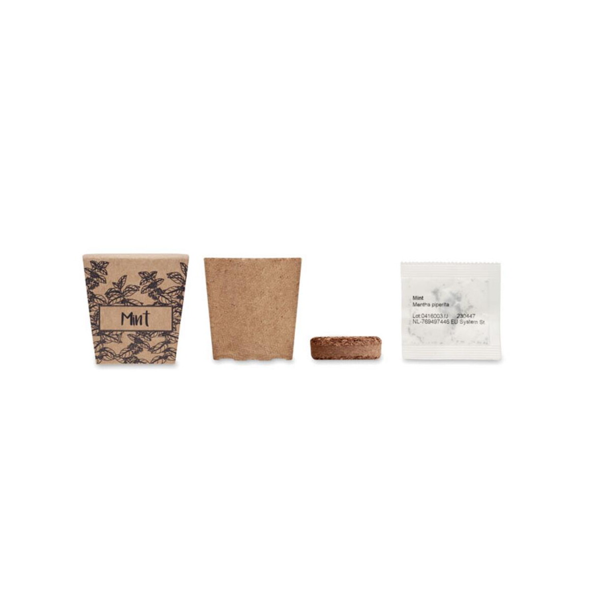 Doniczki z logo – zestaw do uprawy mięty mint kit mo2410-13-back Zestaw do uprawy mięty MINT KIT mo2410-13-back