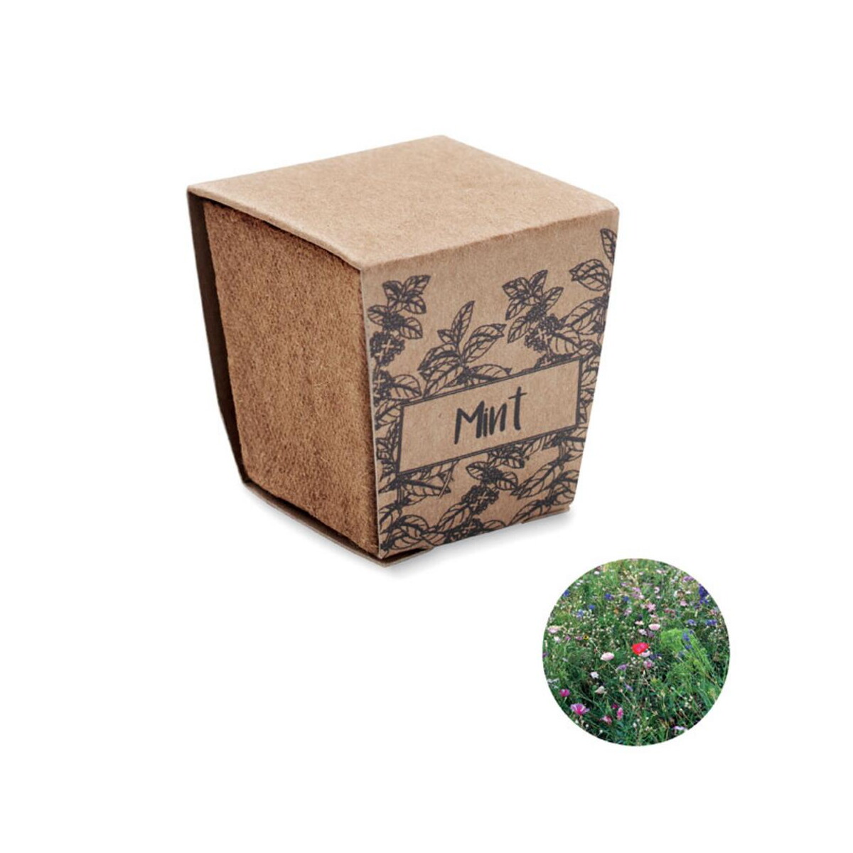 Doniczki z logo – zestaw do uprawy mięty mint kit mo2410-13 Zestaw do uprawy mięty MINT KIT mo2410-13