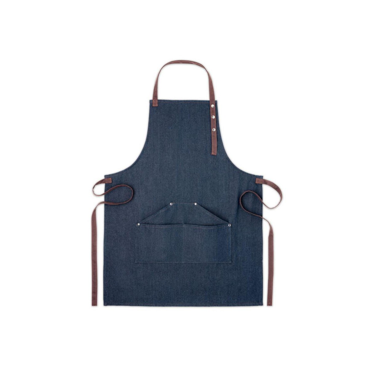 Fartuchy z logo – fartuch dżinsowy 240 gr/m² denipur mo6264-04-side Fartuch dżinsowy 240 gr/m² DENIPUR mo6264-04-side
