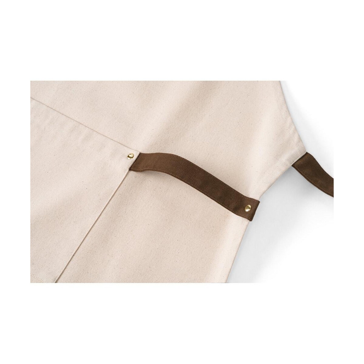 Fartuchy z logo – holm. fartuch z płótna 100% bawełny (320 g/m²) z metalowymi detalami 99815_150-d HOLM. Fartuch z płótna 100% bawełny (320 g/m²) z metalowymi detalami 99815_150-d
