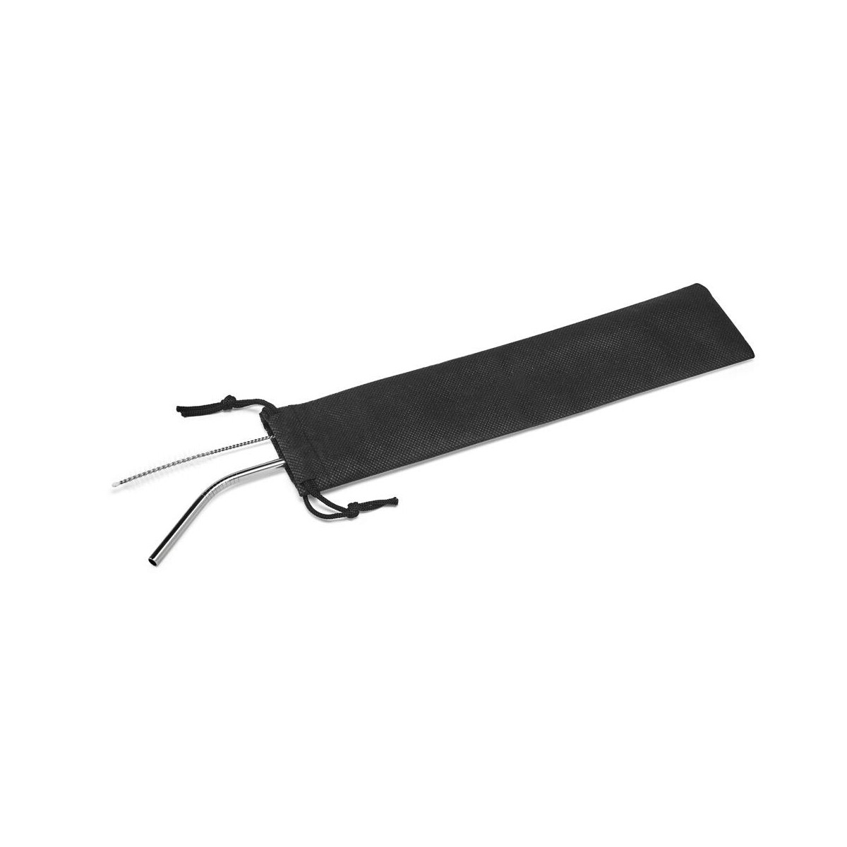 Gadżety barmańskie z logo – cocktail. metalowa słomka wielokrotnego użytku 94097_107-pouch COCKTAIL. Metalowa słomka wielokrotnego użytku 94097_107-pouch