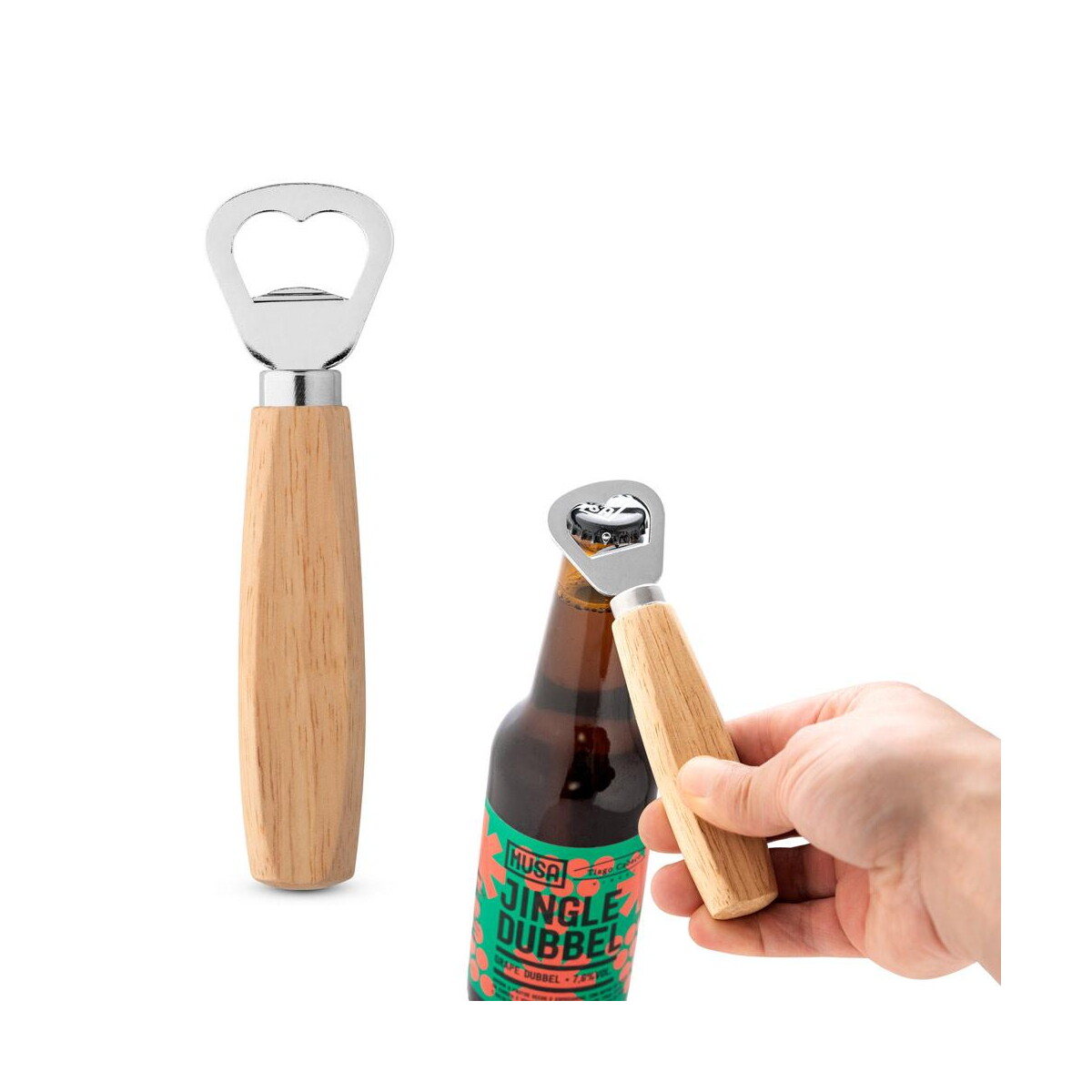 HOLZ. Otwieracz do butelek, metal i drewno 94134_set