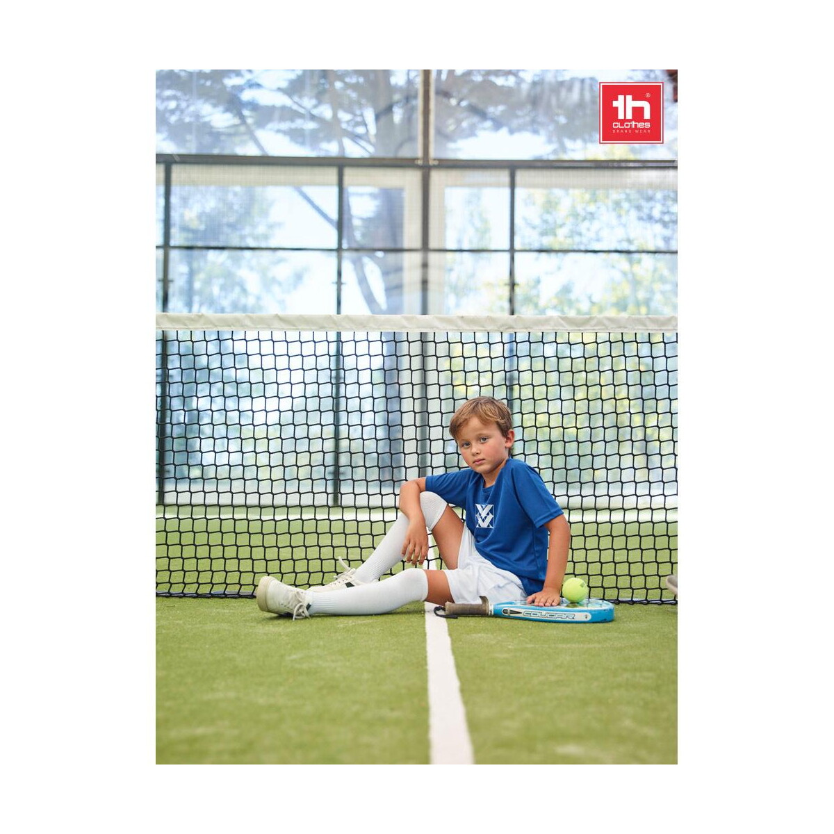 Gadżety do biegania z logo – thc run kids wh. dziecięce skarpety sportowe do połowy łydki 30306_amb THC RUN KIDS WH. Dziecięce skarpety sportowe do połowy łydki 30306_amb