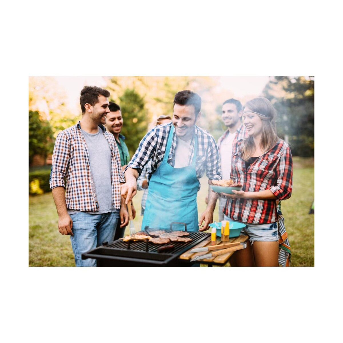 Gadżety do grilla z logo – kabsa. zestaw do grillowania dostarczany w bambusowym etui 53844_amb KABSA. Zestaw do grillowania dostarczany w bambusowym etui 53844_amb