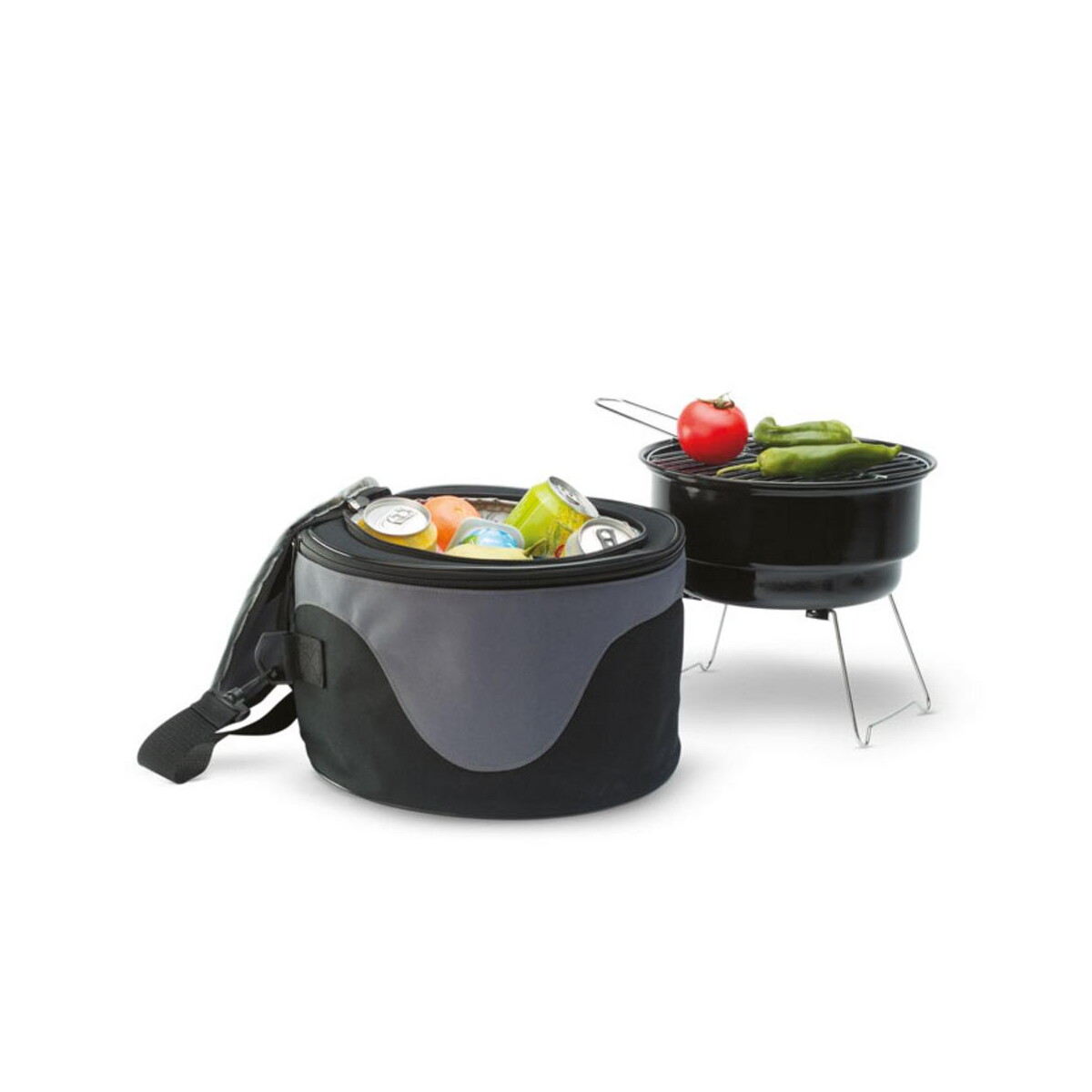 Gadżety do grilla z logo – torba do barbecue donau kc6387-03-open Torba do barbecue DONAU kc6387-03-open