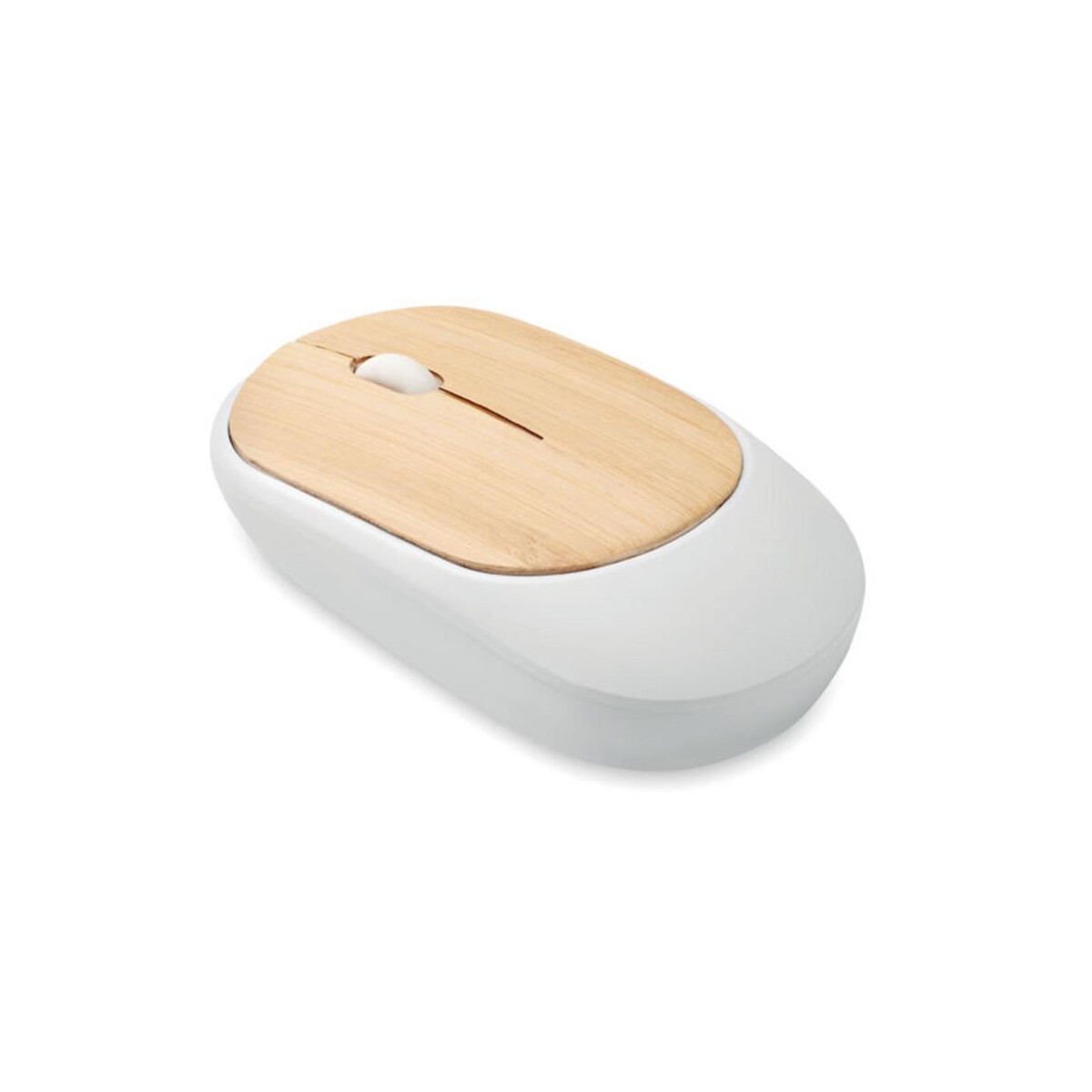 Gadżety do komputera z logo – bezprzewodowa mysz z bambusa curvy bam mo2085-06 Bezprzewodowa mysz z bambusa CURVY BAM mo2085-06