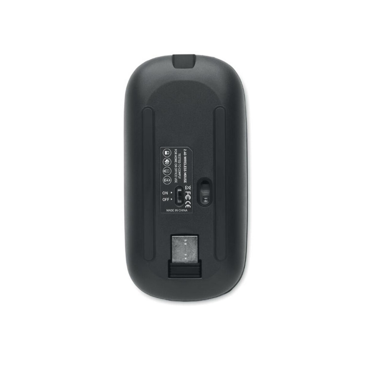 Gadżety do komputera z logo – mysz bezprzewodowa curvy c mo2222-03-back Mysz bezprzewodowa CURVY C mo2222-03-back