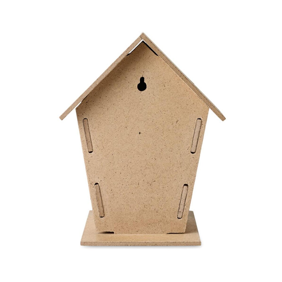 Gadżety do ogrodu z logo – drewniana budka dla ptaków woohouse mo8532-40-back Drewniana budka dla ptaków WOOHOUSE mo8532-40-back