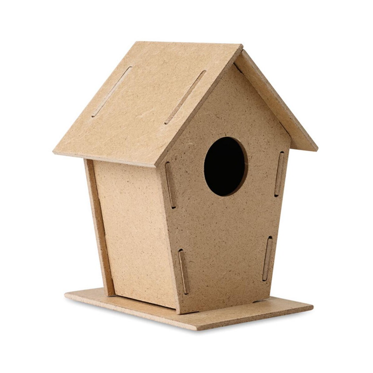 Gadżety do ogrodu z logo – drewniana budka dla ptaków woohouse mo8532-40b Drewniana budka dla ptaków WOOHOUSE mo8532-40b