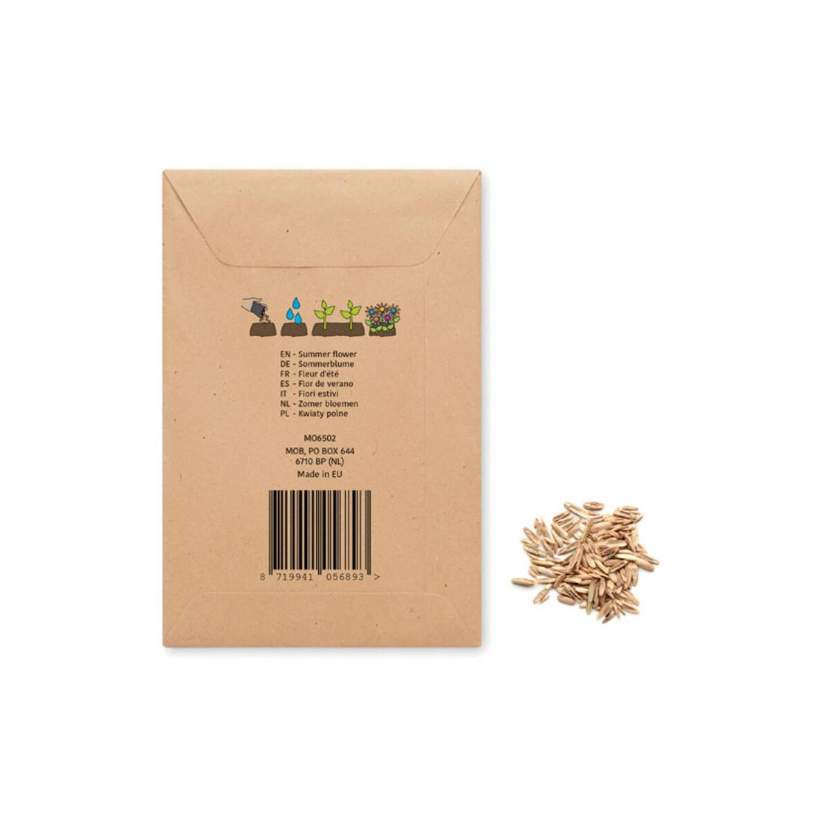 Gadżety do ogrodu z logo – mieszanka nasion kwiatów seedlope mo6502-13-side Mieszanka nasion kwiatów SEEDLOPE mo6502-13-side