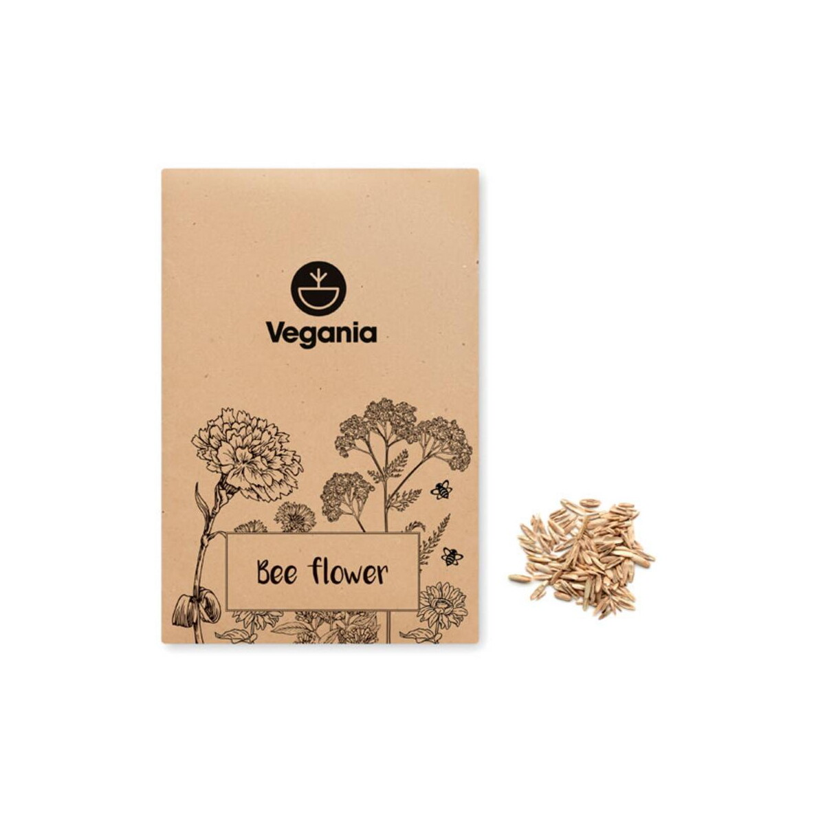 Gadżety do ogrodu z logo – mieszanka nasion kwiatów seedlopebee mo6501-13-print Mieszanka nasion kwiatów SEEDLOPEBEE mo6501-13-print