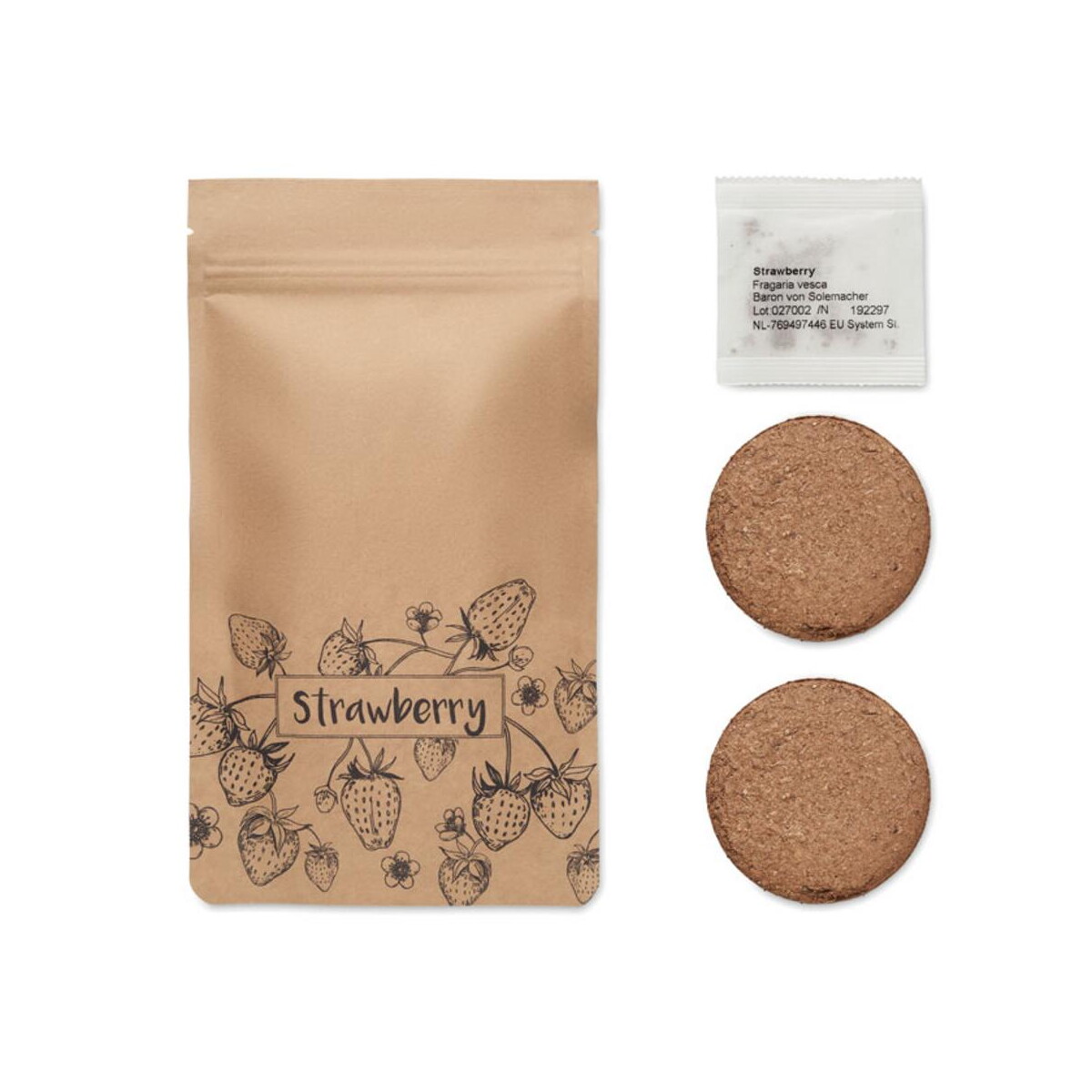 Gadżety do ogrodu z logo – zestaw do uprawy truskawek fresa kit mo6928-13-back Zestaw do uprawy truskawek FRESA KIT mo6928-13-back