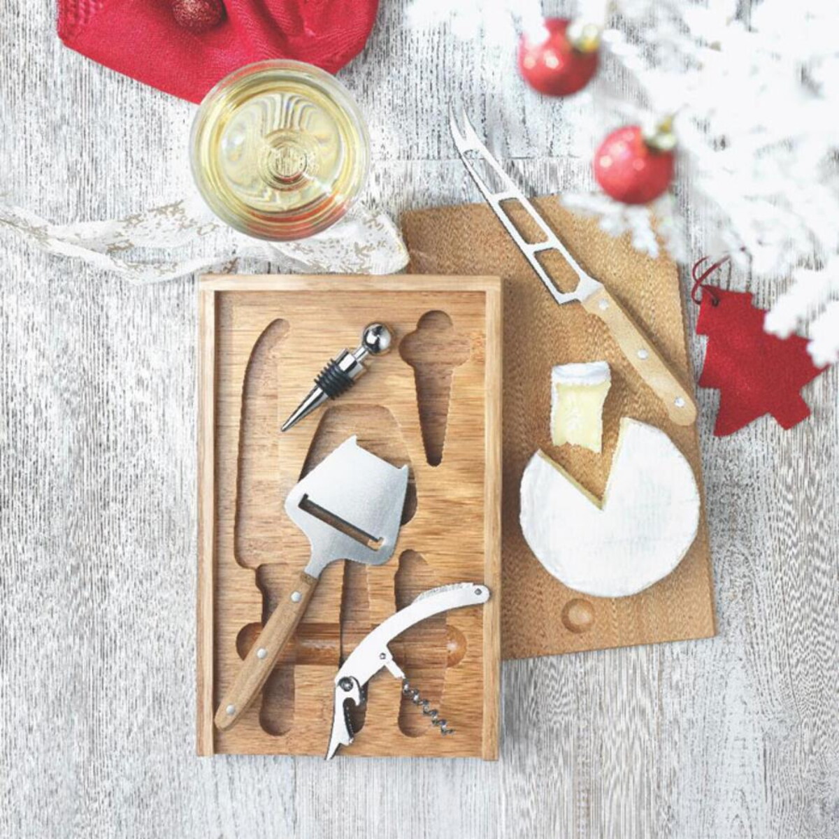 Gadżety do serwowania z logo – zestaw do serów i wina wine&cheese mo8416-40-ambiant Zestaw do serów i wina WINE&CHEESE mo8416-40-ambiant